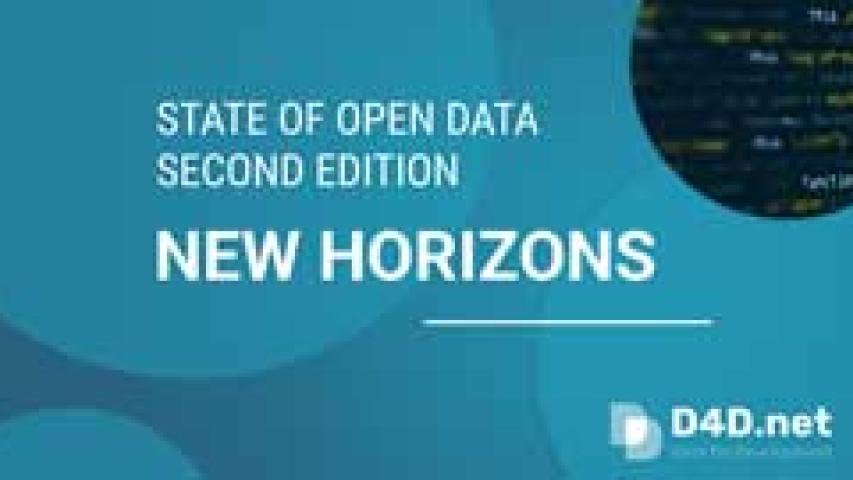 Tarjeta de la segunda edición del libro 'State of Open Data'