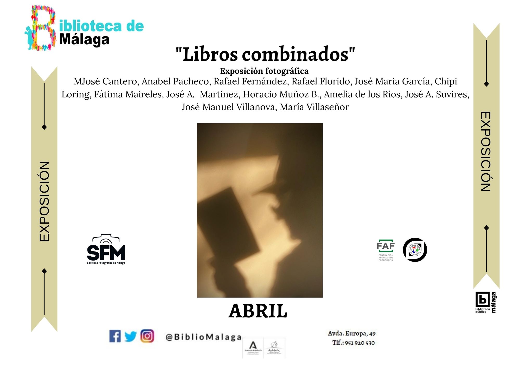 Exposición Fotográfica "Libros combinados" en la Biblioteca Pública del Estado-Biblioteca  Provincial de Málaga 