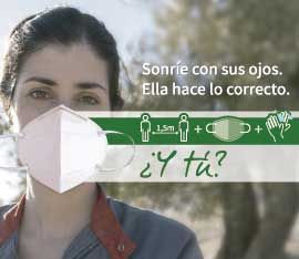 Imagen campaña del IAPRL sobre el uso de la mascarilla