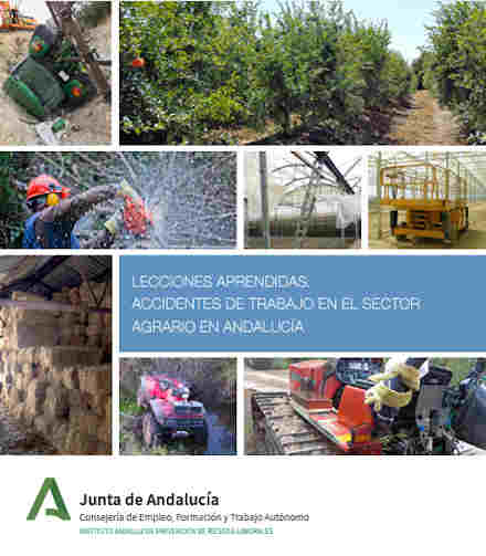 Portada de publicación con varias imágenes de trabajo en el campo