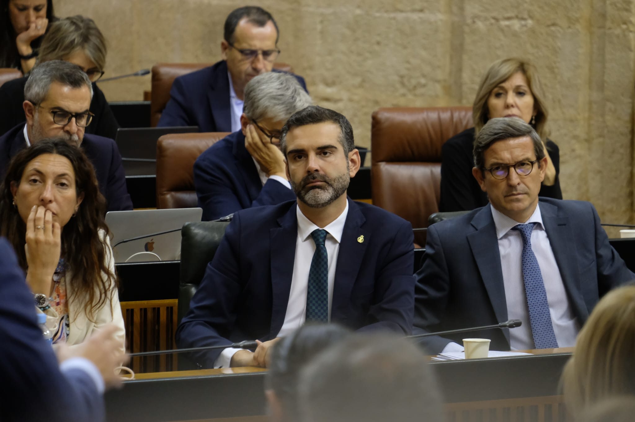 Fernández-Pacheco en el Parlamento andaluz.