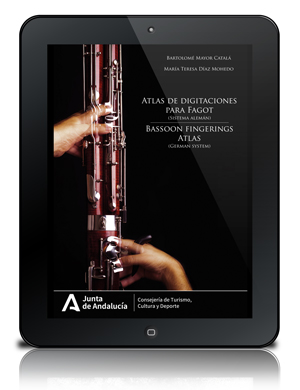 Atlas de digitaciones para Fagot (Sistema alemán) = Bassoon fingerings Atlas (German system)