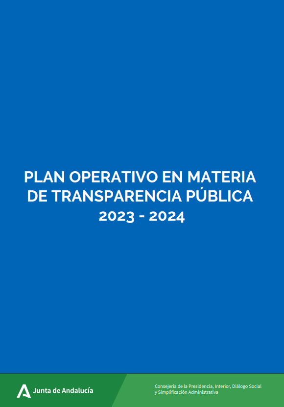 Plan Operativo en materia de Transparencia 2023-2024