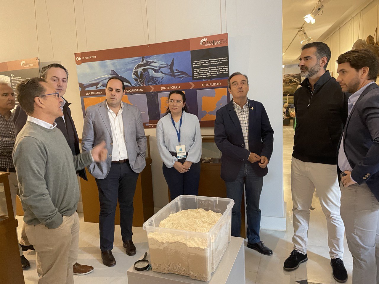 Ramón Fernández-Pacheco en el Museo de Aguilar y Eslava.