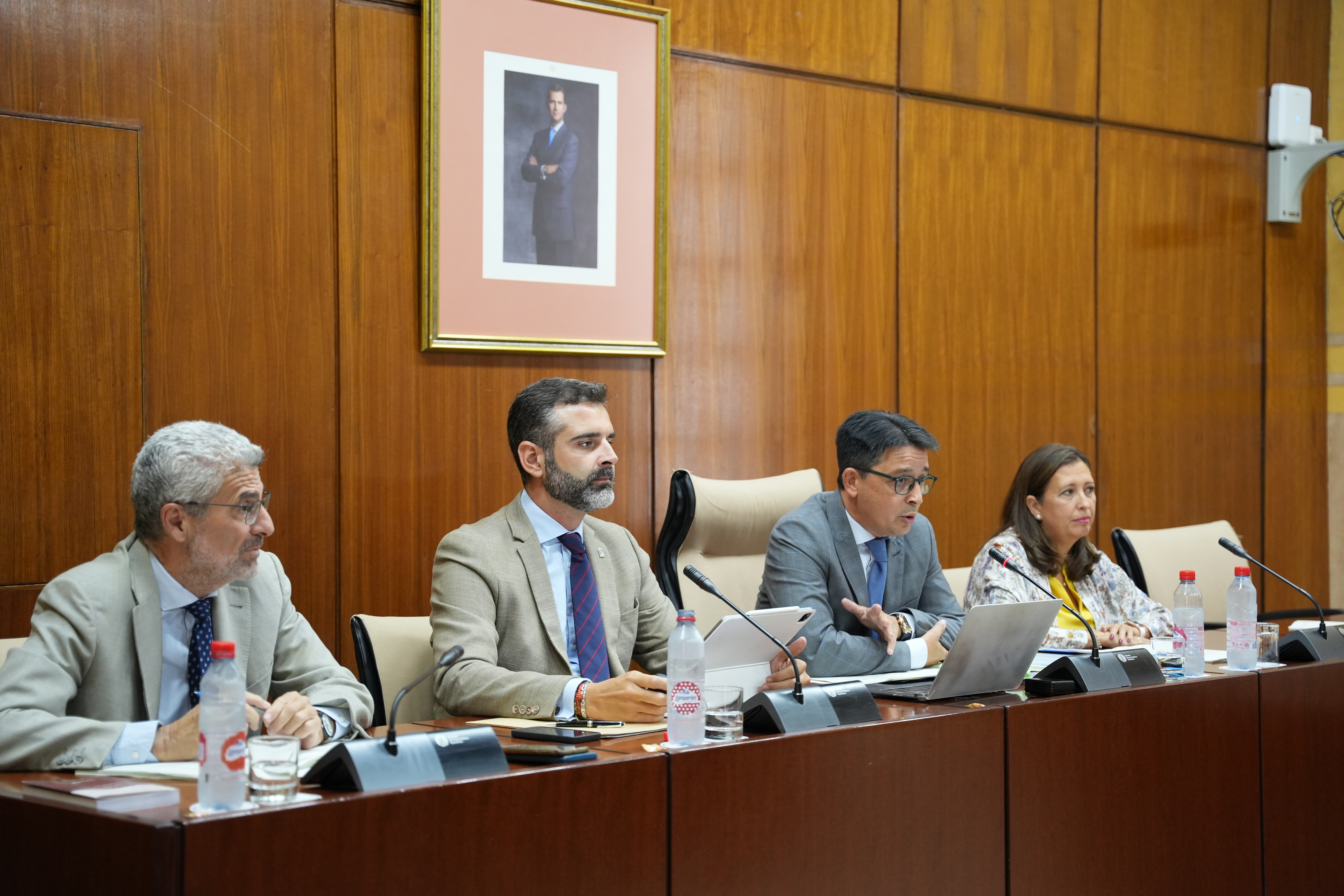 Fernández-Pacheco, durante la comisión en el Parlamento. 