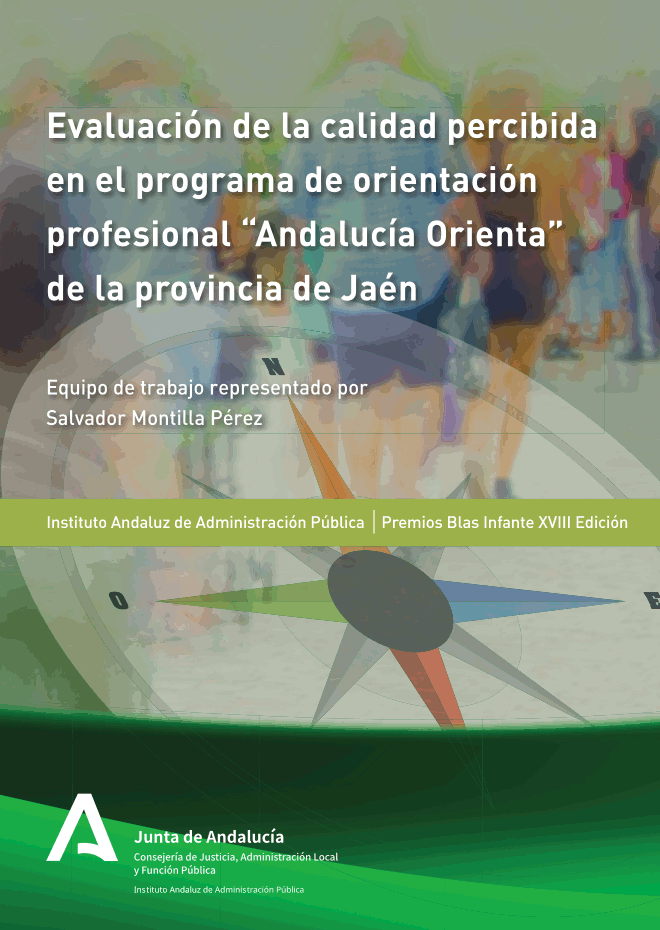 Portada de la publicación Evaluación de la calidad percibida en el programa de orientación profesional “Andalucía orienta” de la provincia de Jaén
