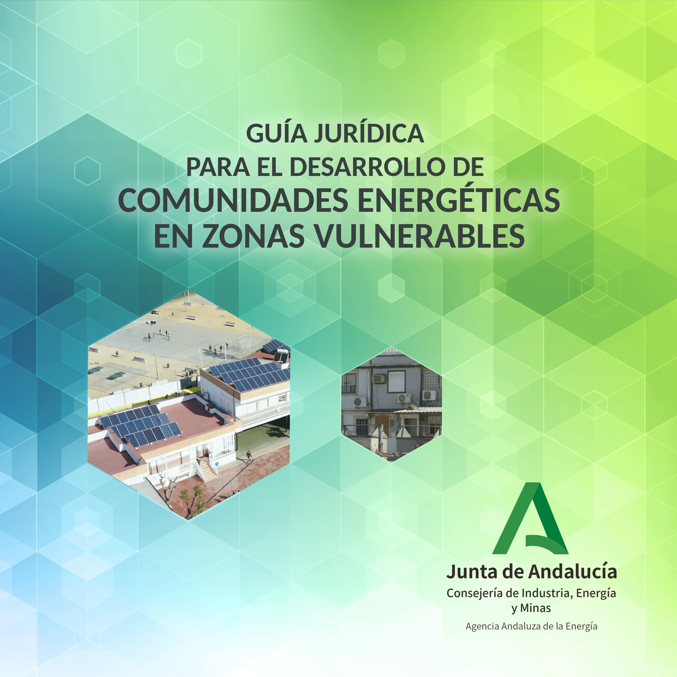 Portada de la Guía jurídica para el desarrollo de comunidades energéticas en zonas vulnerables