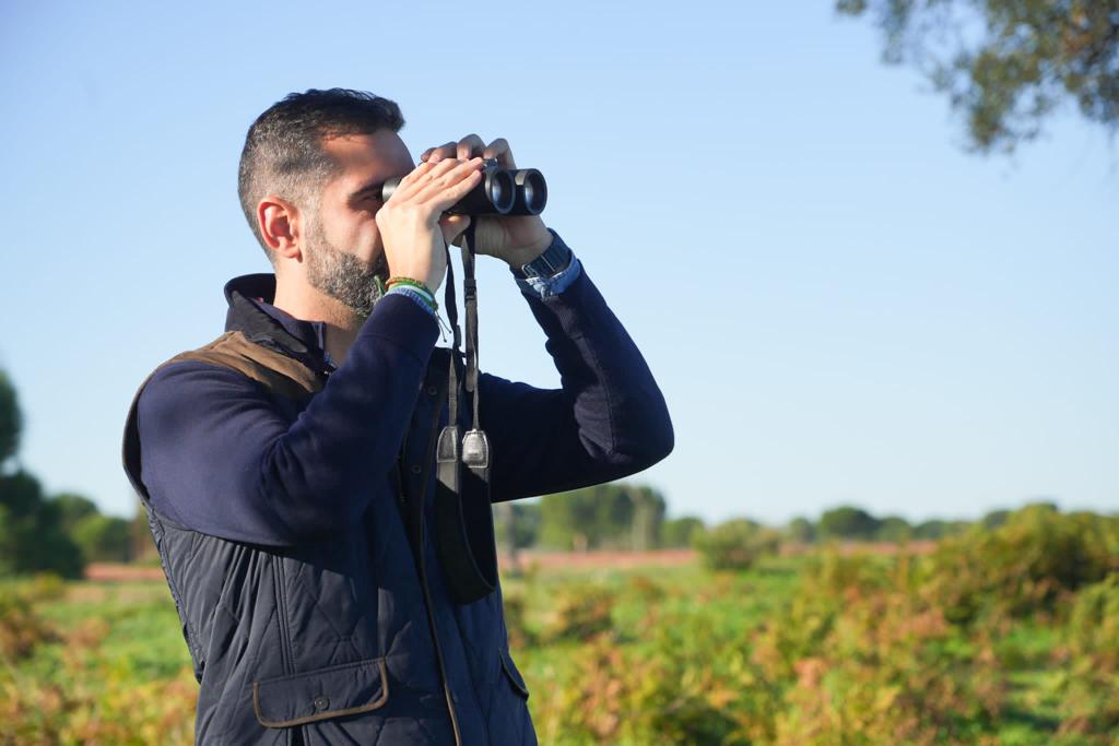 Ramón Fernández-Pachecho, en Doñana. 