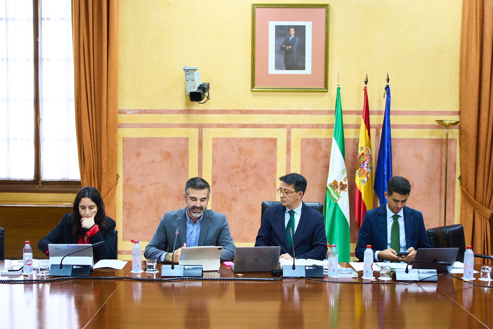 Fernández-Pacheco en el Parlamento de Andalucía.