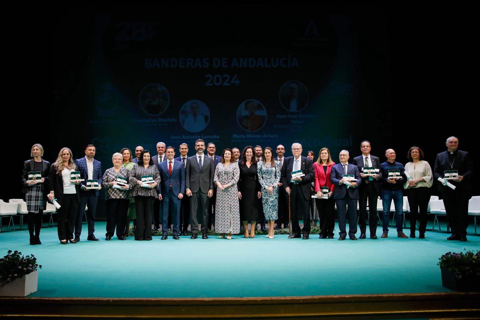 Acto banderas de Andalucía en Almería