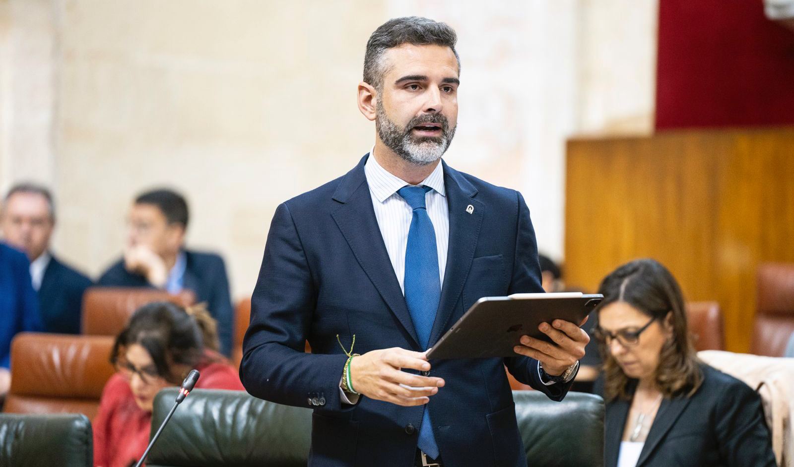 El consejero de Sostenibilidad, Ramón Fernández-Pacheco, en sesión plenaria.