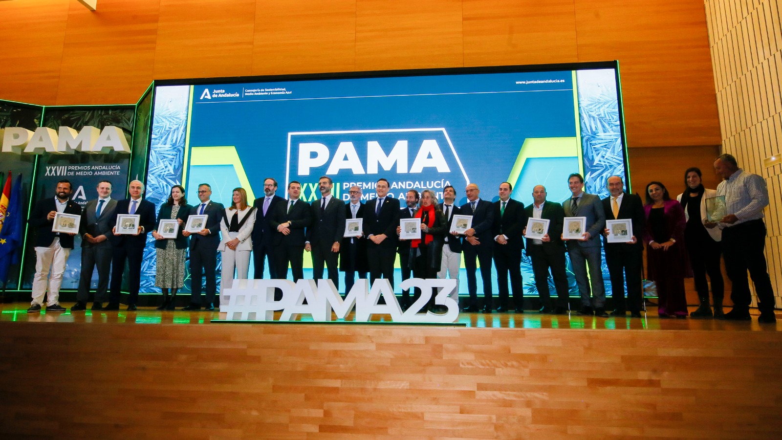 Foto de familia de los Premios PAMA 2023