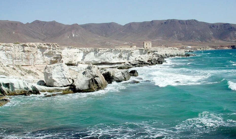 Panorámica del Geoparque Mundial de la Unesco de Cabo de Gata-Níjar, en Almería