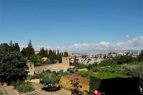 Vista panorámica de la Alhambra