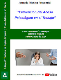 Portada Jornada Prevención del acoso psicológico en el trabajo