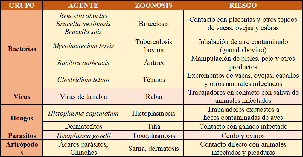 Zoonosis en el sector ganadero