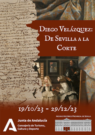 Cartel de la Exposición Diego Velázquez: De Sevilla a la Corte